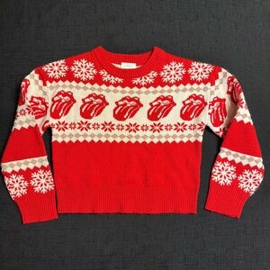 Rolling Stones XS 4/5 Red/White Sweater